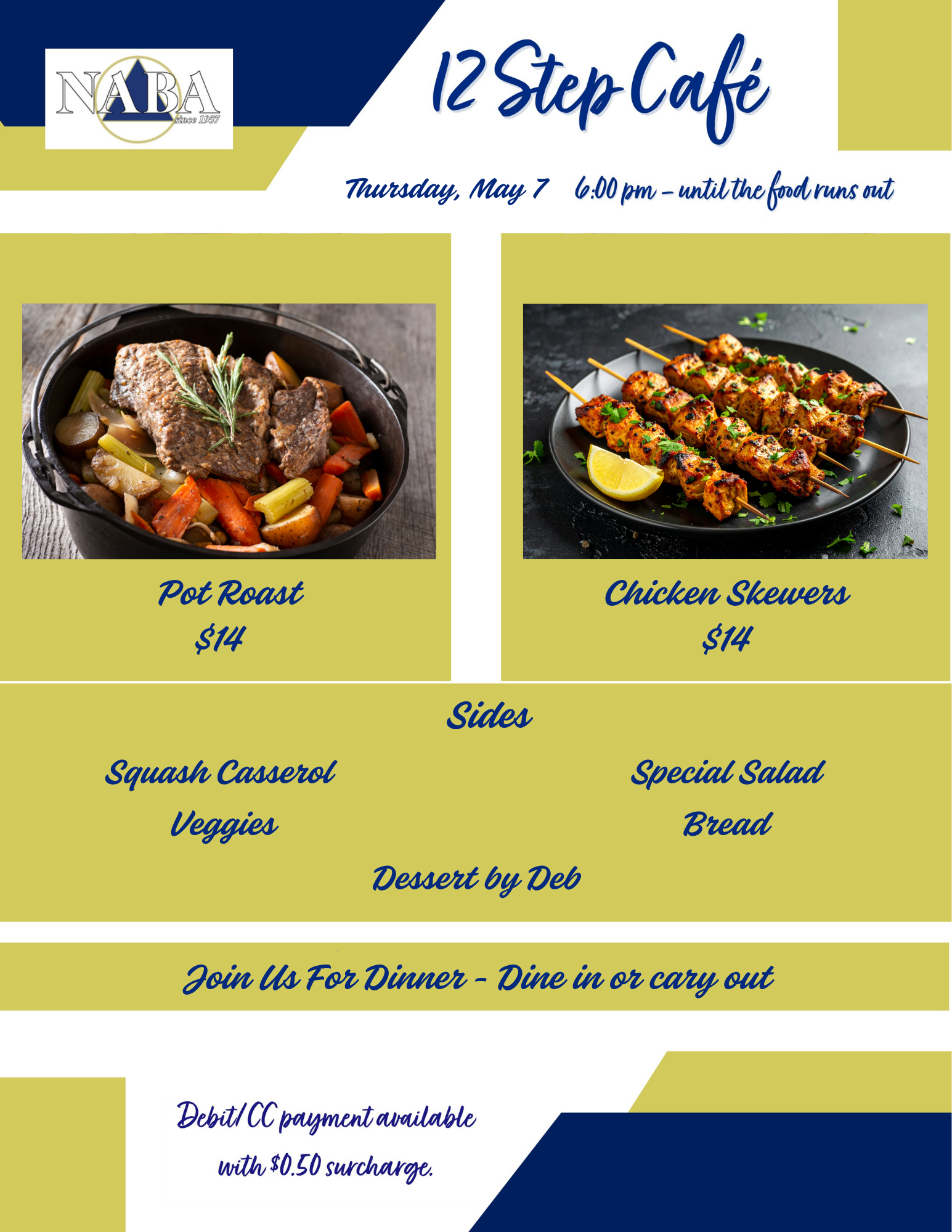 Thursday Dinner Menu (5/7/2026)